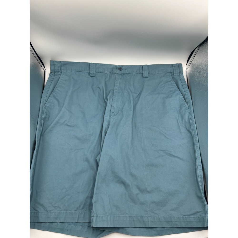 Ashworth Mens Blue Golf Flat Front Shorts Size 40W‎ with 9.5" Inseam